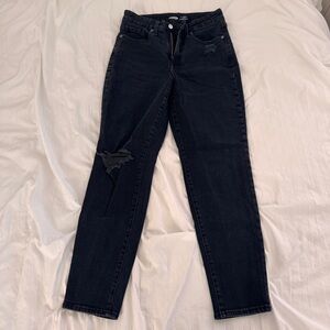 Old Navy Black Distressed Jeans
